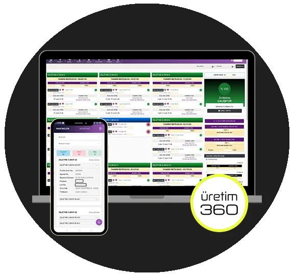 Üretim 360 üretim takip yazılımı ekran görüntüsü